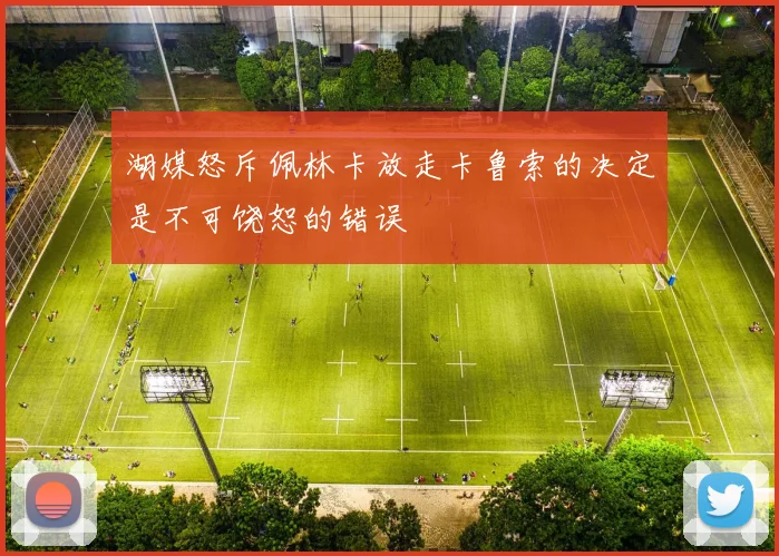 湖媒怒斥佩林卡放走卡鲁索的决定是不可饶恕的错误